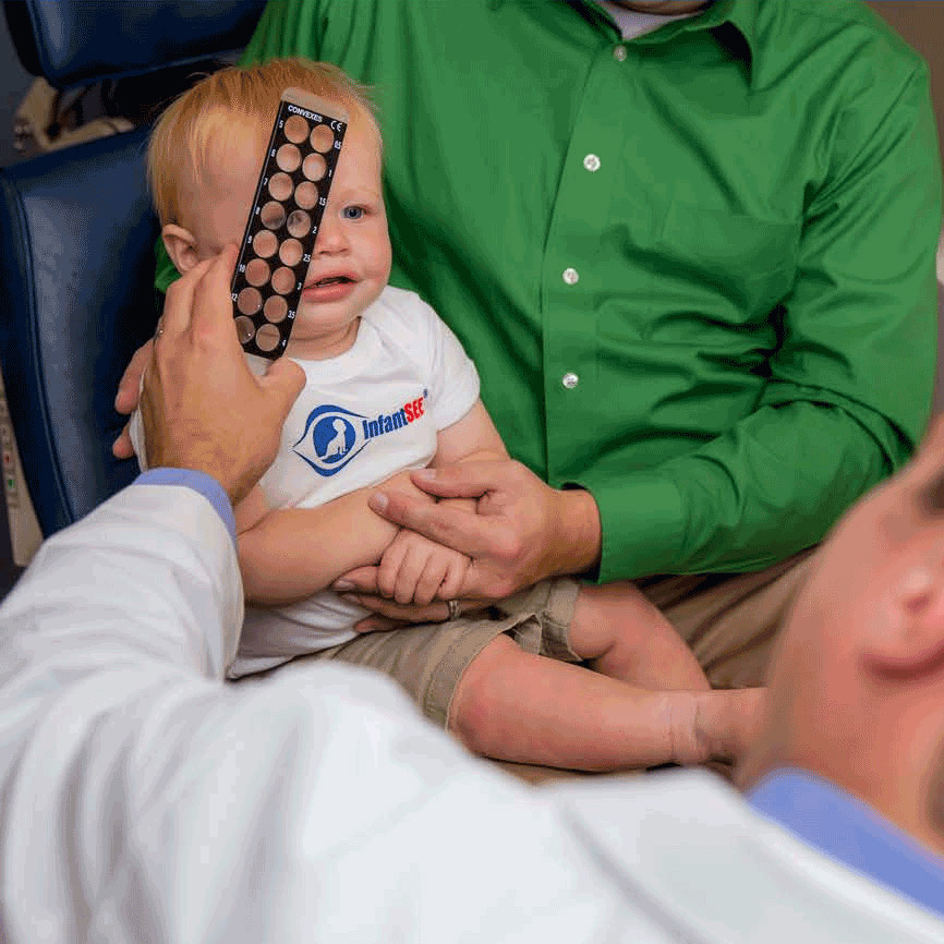 Infantsee eye exam at Hawk's Prairie Vision Clinic